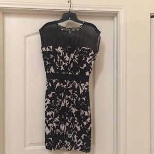 New York & Company Black and off white dress